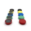 A ferrite ring magnet, showcasing its shape and suitable for various applications like holding metal objects or in electronics.
