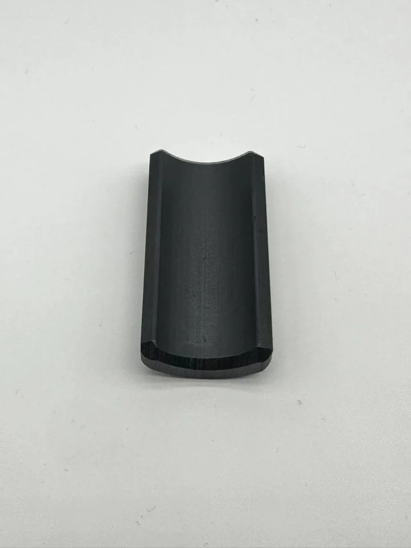 Ferrite magnets arranged for an experiment to test their magnetic properties