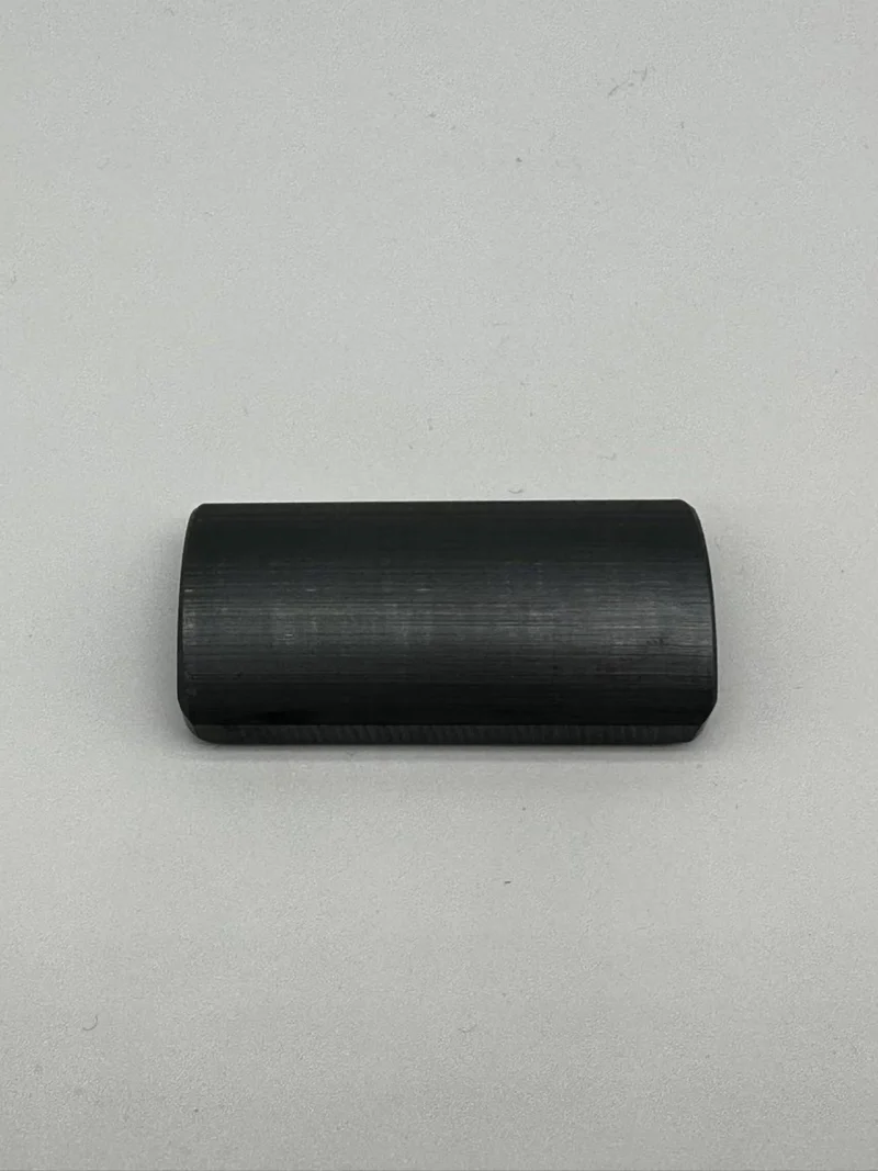 Close - up of Ferrite magnets showing their uniform texture and robust build