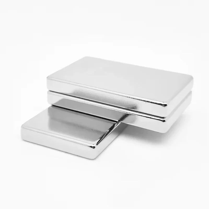 Close-up of shiny Neodymium Magnets, highlighting their smooth surface and robust structure, ideal for electronic devices