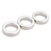 Angled round N42 neodymium magnet demonstrating diametral magnetization in industrial testing