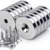 Curved arrangement of tiny neodymium magnets ring for solenoid and motor magnet applications, with customized size options.