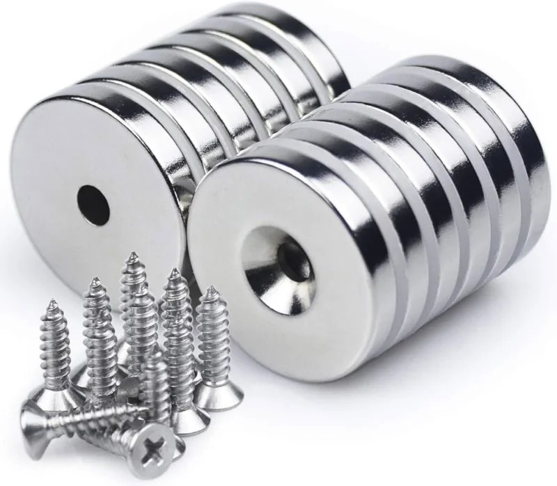 Curved arrangement of tiny neodymium magnets ring for solenoid and motor magnet applications, with customized size options.