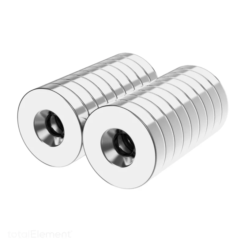 Multi - layer arrangement of round N42 neodymium magnets for electronic product integration